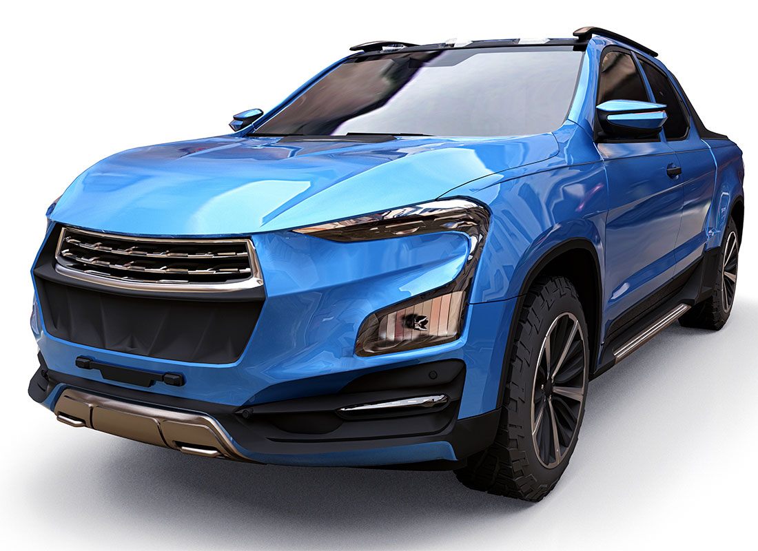 Color change wrap example showing a solid color finish