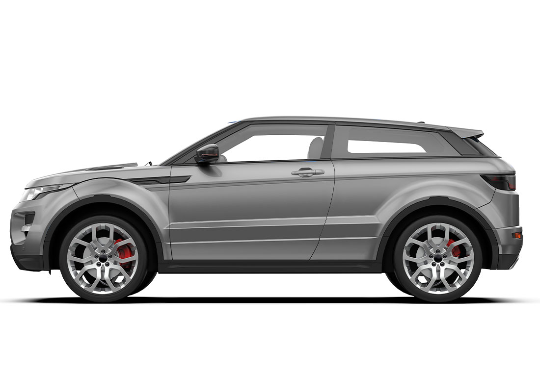 Vehicle in its original black color before a color change wrap